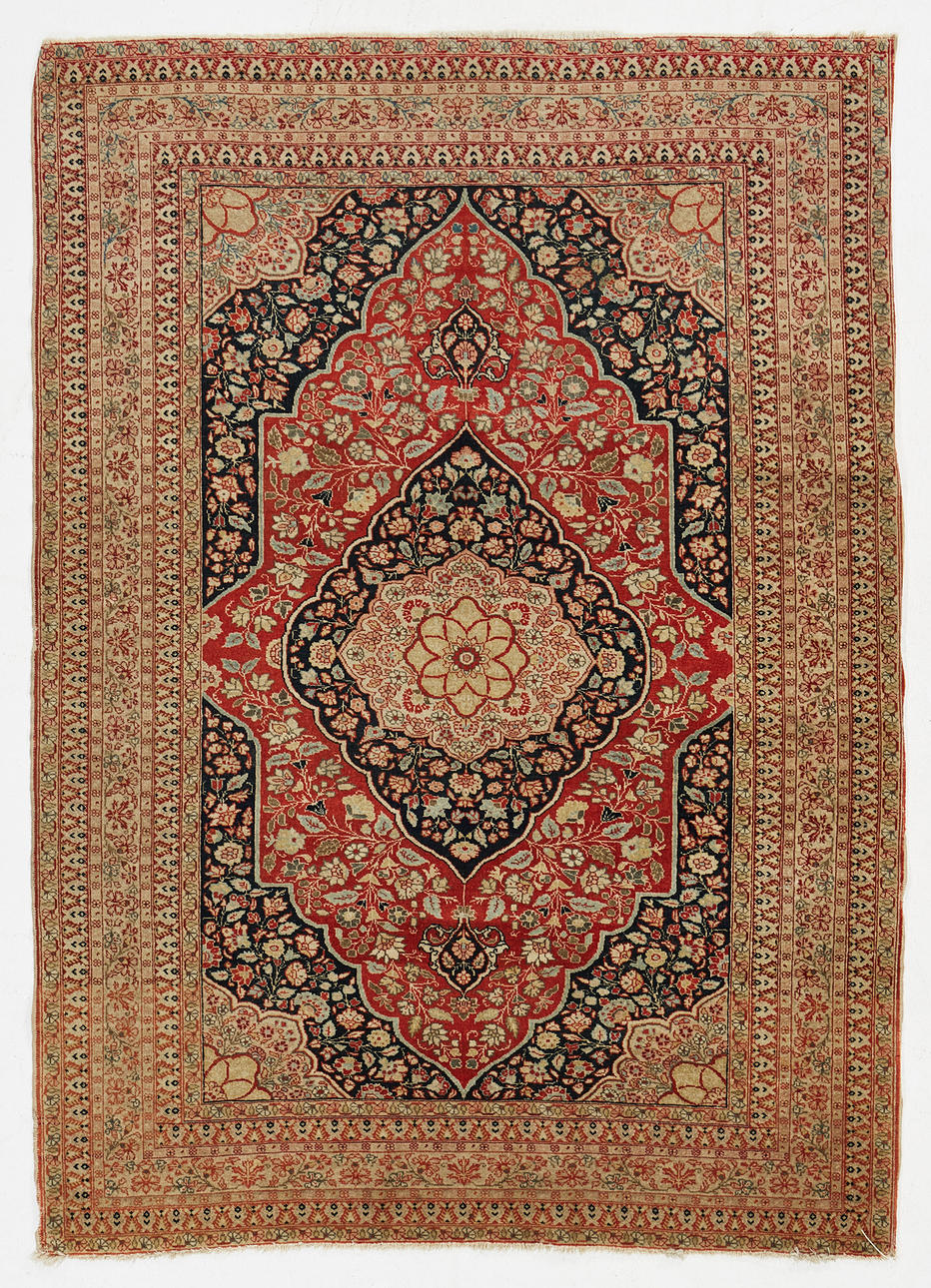 ORIENTTEPPICH, antik, Tabriz, ca 132 x 188 cm.