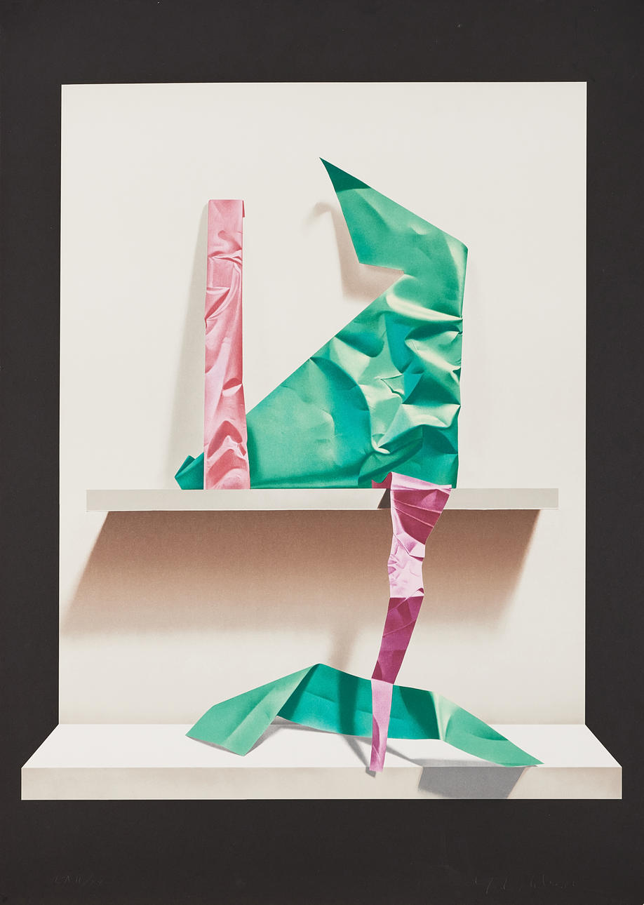 YRJÖ EDELMANN. Figure composition, color lithography.