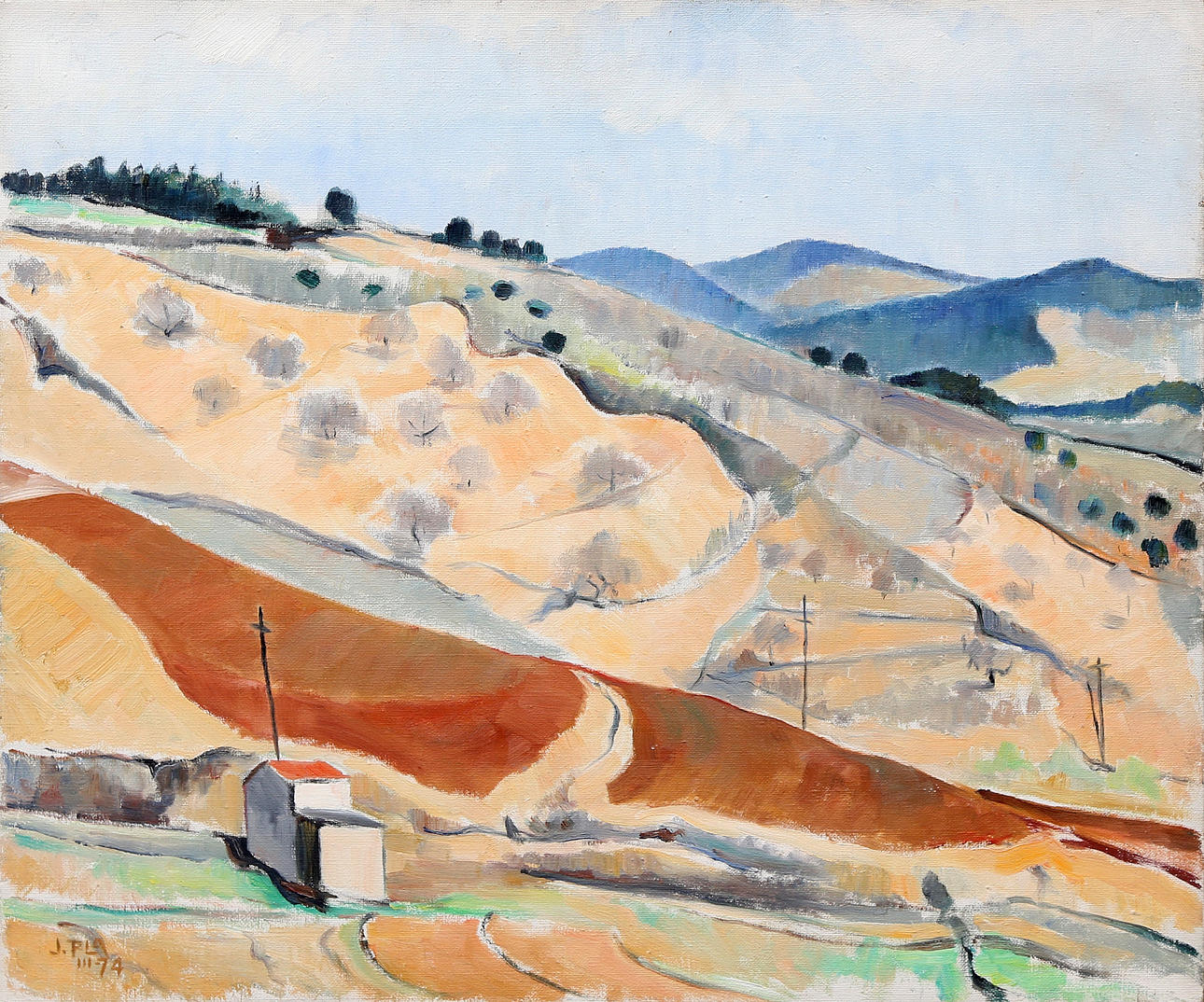 JAUME PLA. Bergigt landskap.