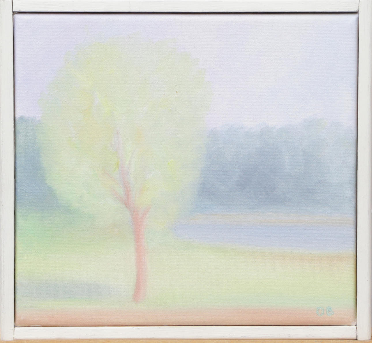 ORVAR BÄCKNER. OIL, on canvas, Mot viken, signed.