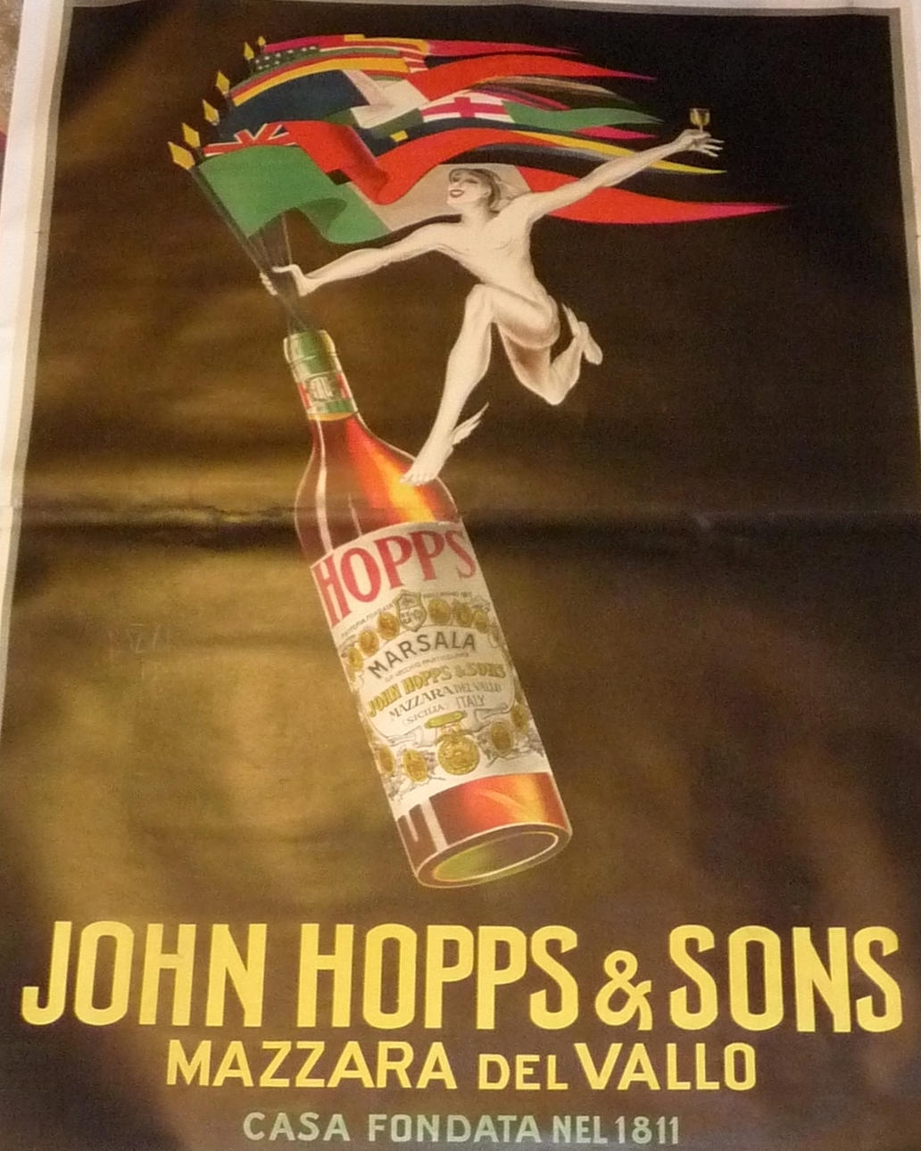 MARIO BAZZI, "John Hopps" poster, 1923.