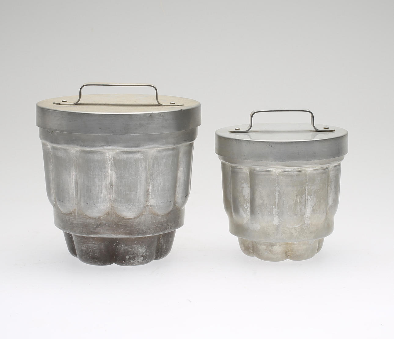 ALADÅBFORMAR, 2 st, plåt, Skultuna Bruk, 1900-talets början.