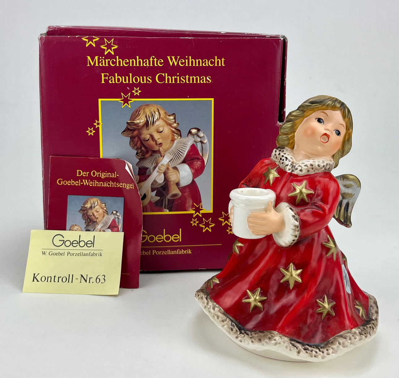 A Goebel porcelain candlestick, Germany.