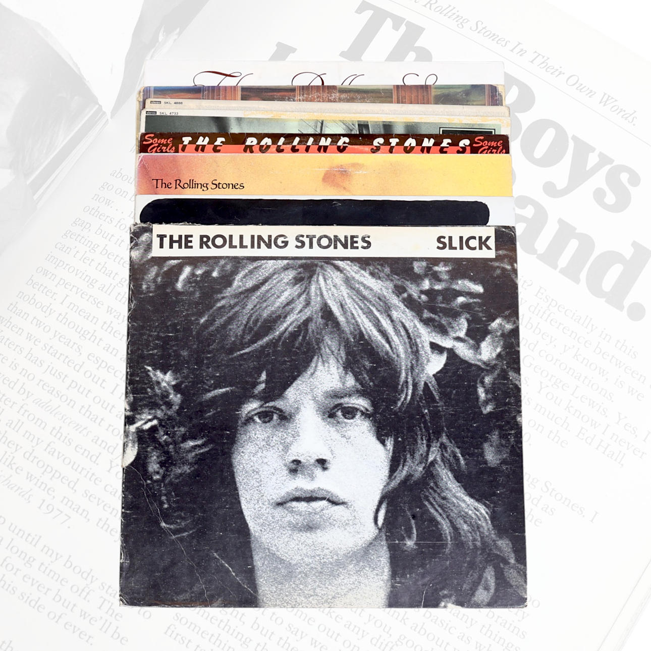 10 LP-plader, Rolling Stones.