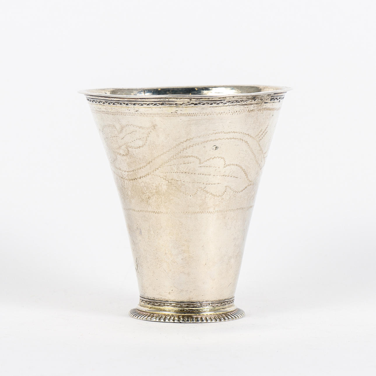 A silver beaker, Petter Röding (active 1736-1741) Kristinehamn.