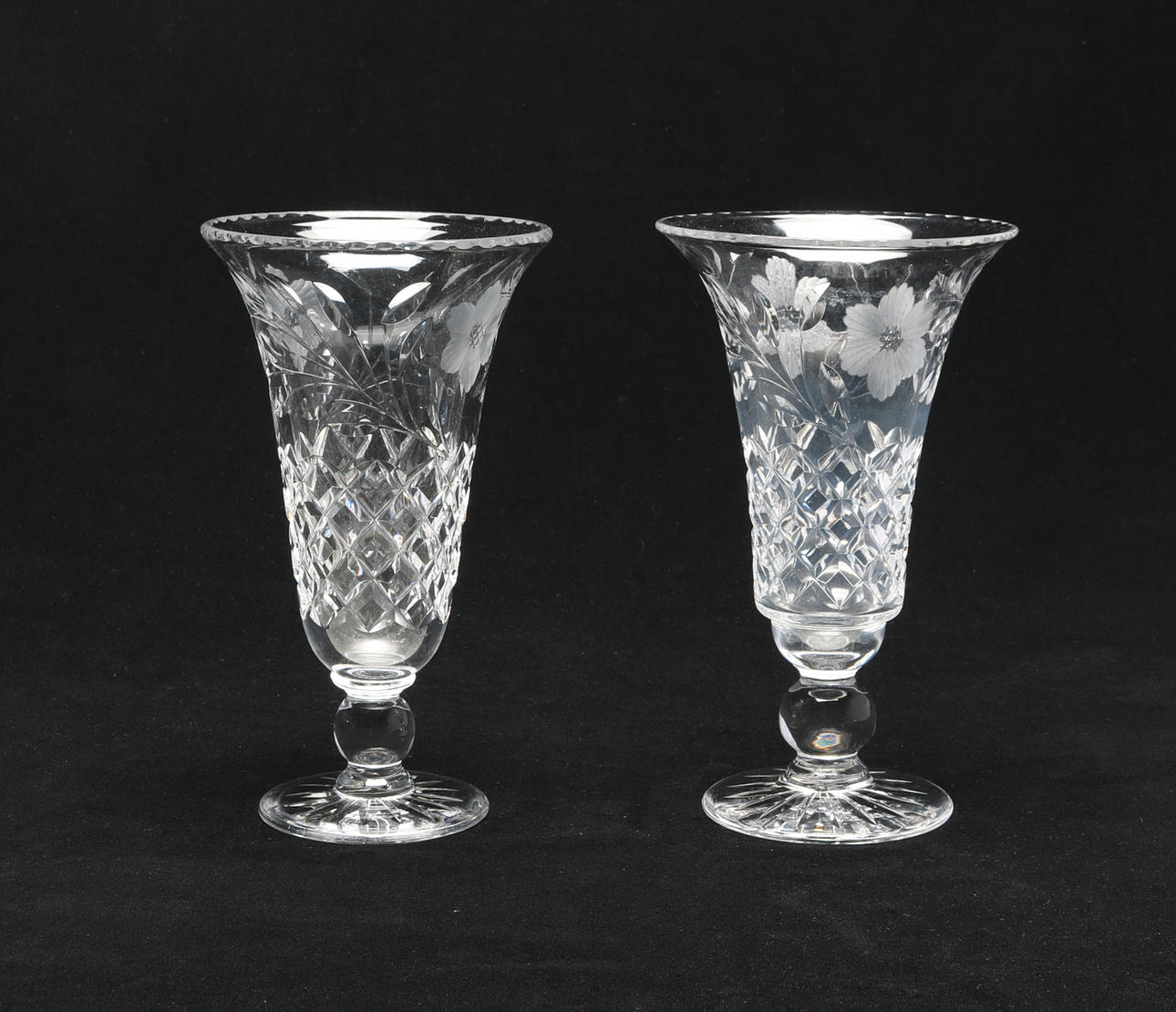 VASER, 1 par, kristall, 1900-tal.