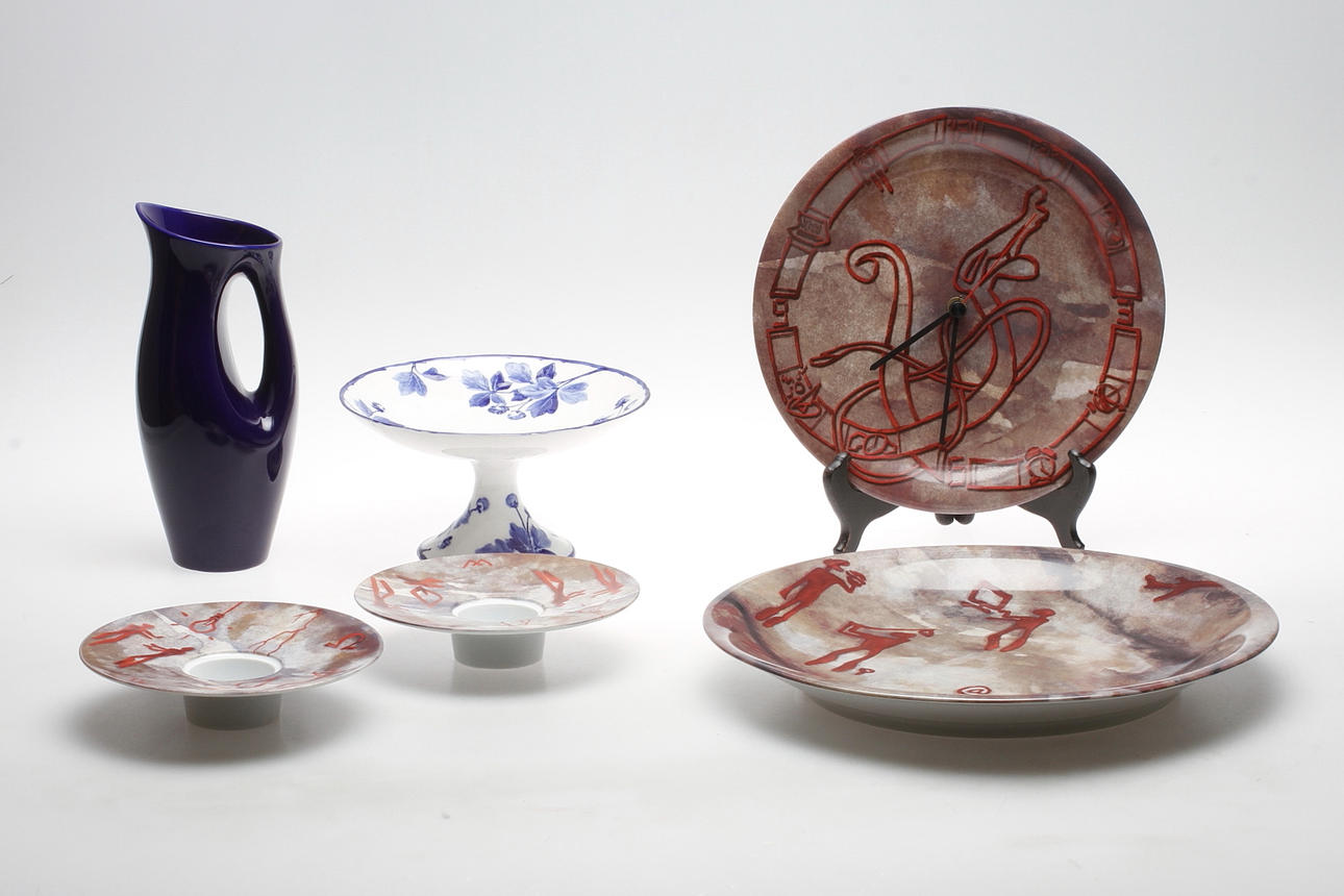 KERAMIKFÖREMÅL, 6 delar, Rörstrand.