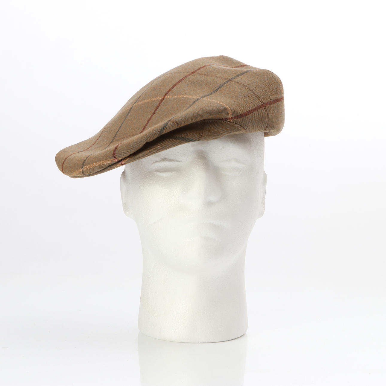 BURBERRY, KEPS. Ull med rutig dekor.