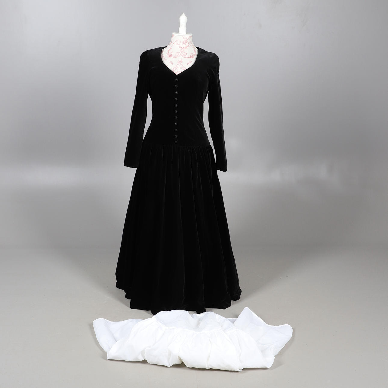 caroline charles evening dresses Debut nude and black ball gown size 12/14 – Ava & Iva main image 0