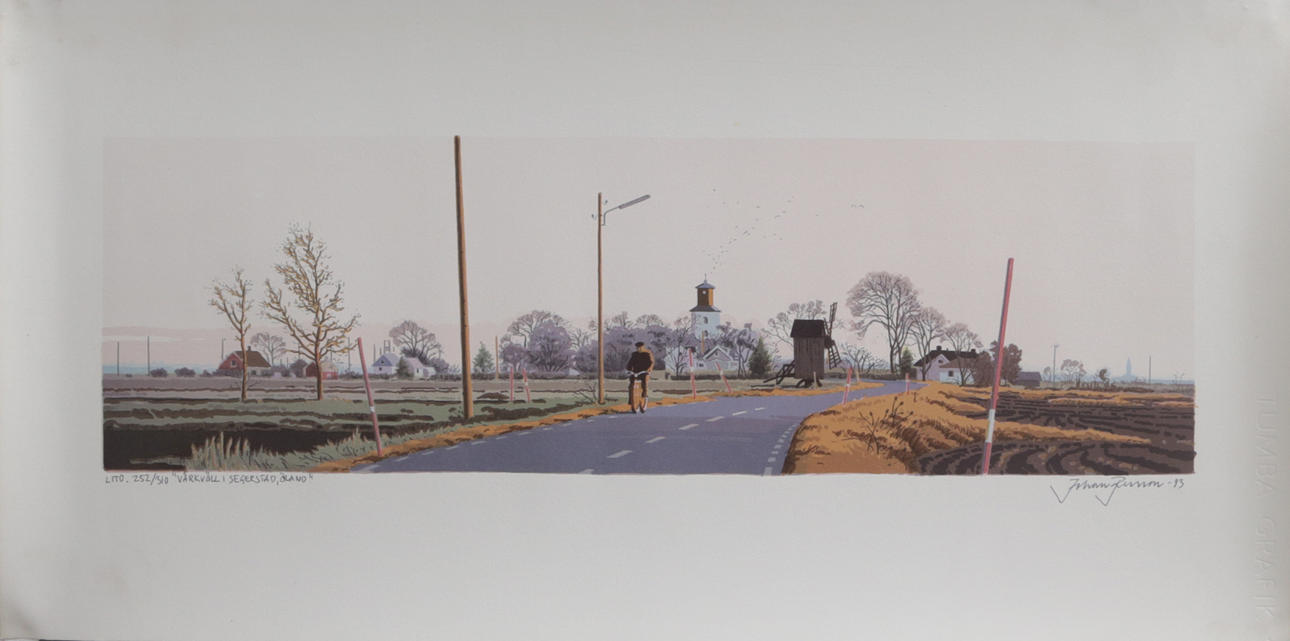 JOHAN PERSSON. LITO, signed.