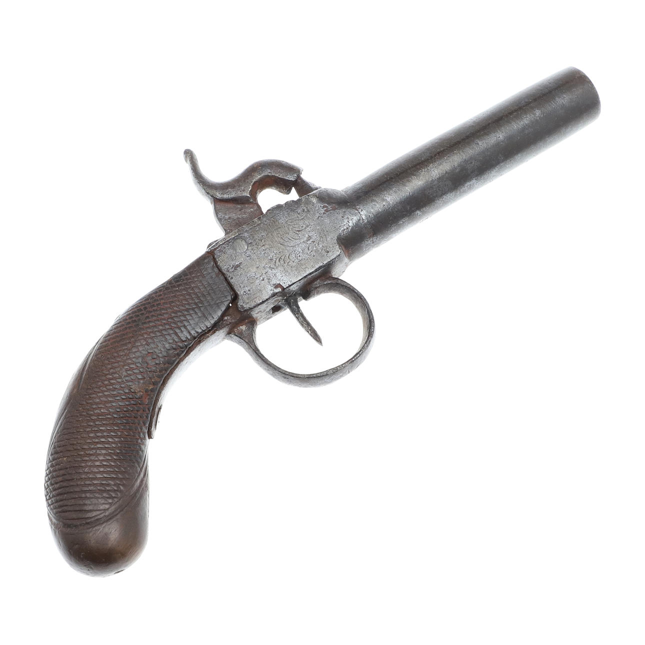 A 19TH CENTURY PERCUSSION POCKET PISTOL. Weapons & Militaria - Guns ...
