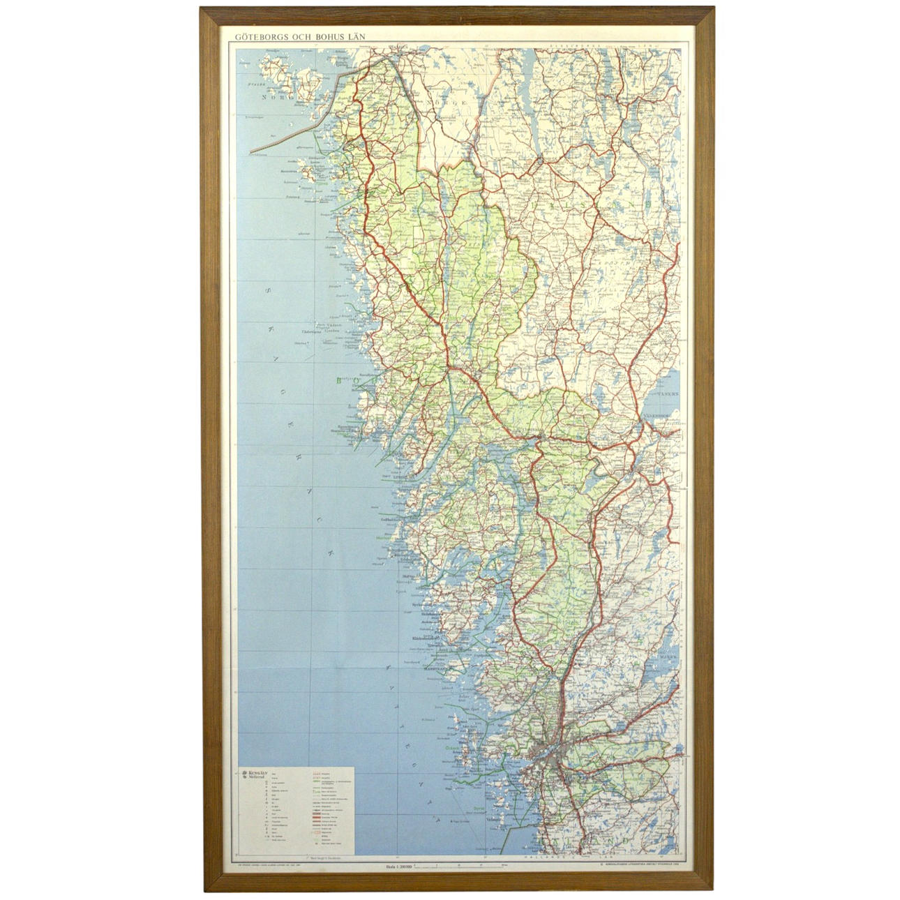 MAP, Göteborg und Bohuslän, Lithographische Institution des Generalstabs, 1963.