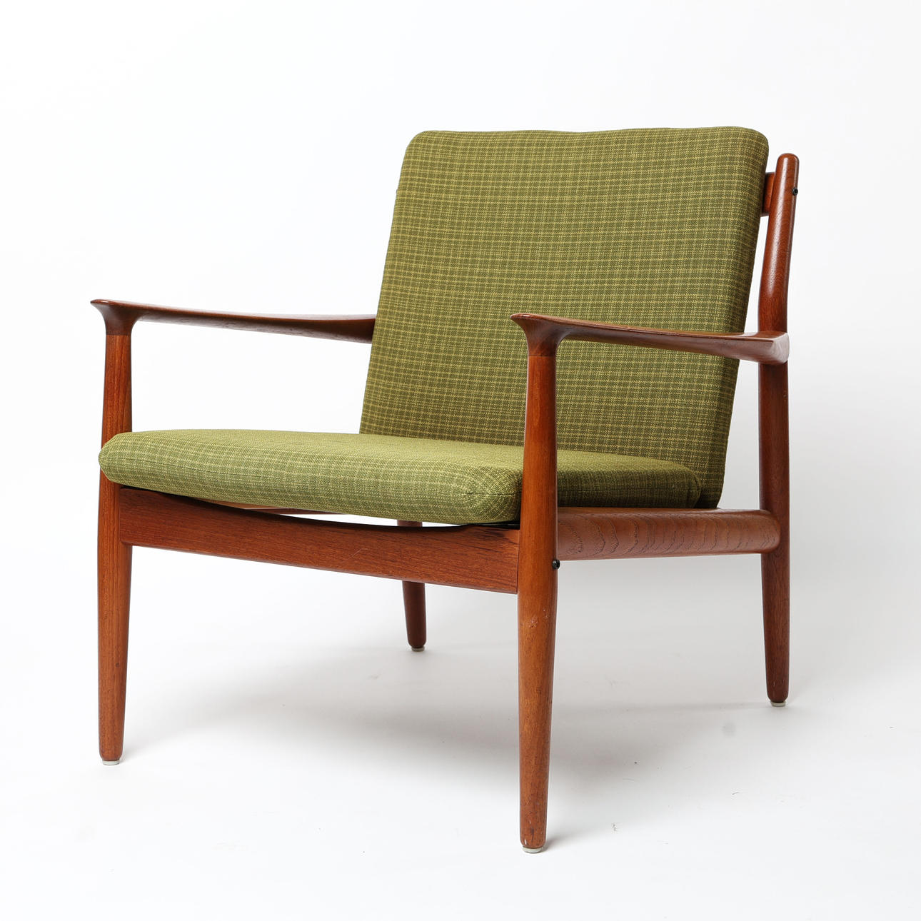 GRETE JALK. Sillón, Glostrup Møbelfabrik, Dinamarca, teca.