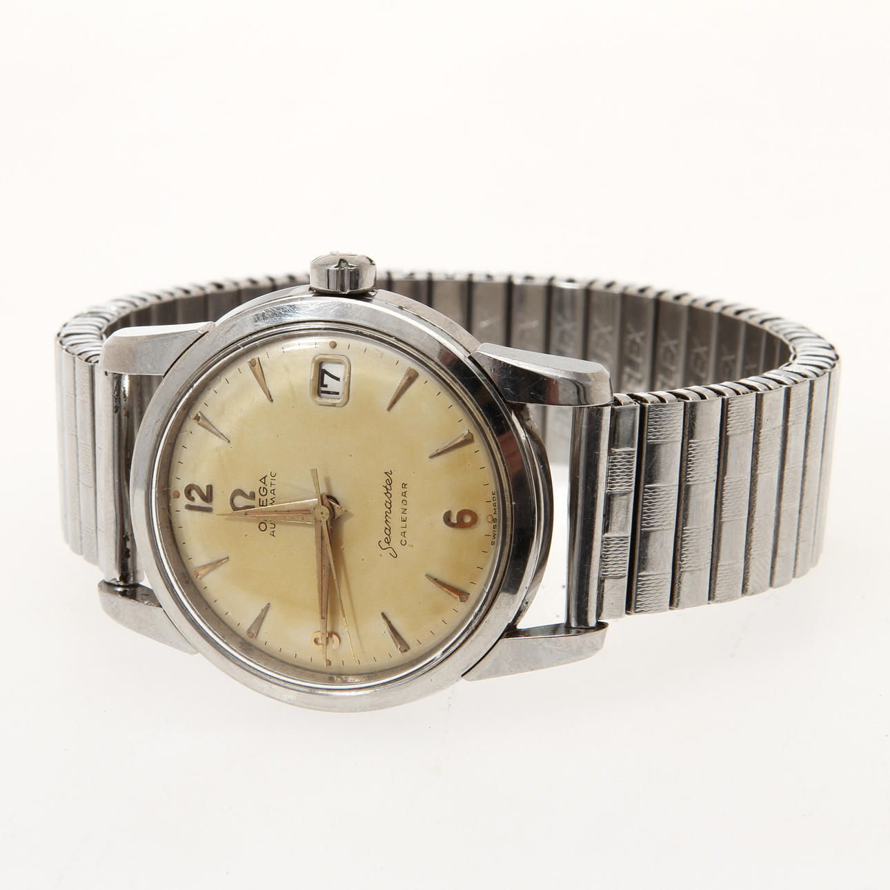 HERRARMBANDSUR, stål, Omega Seamaster Calendar, Automatic.