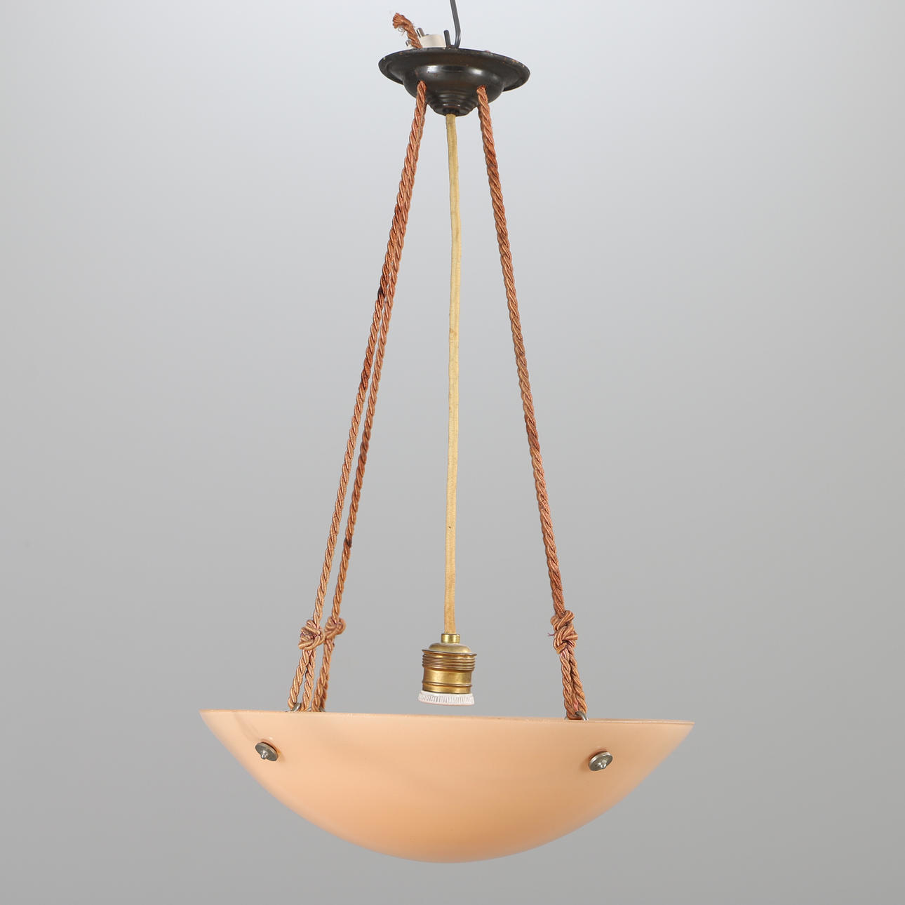 A glass ceiling lamp, 20th century.