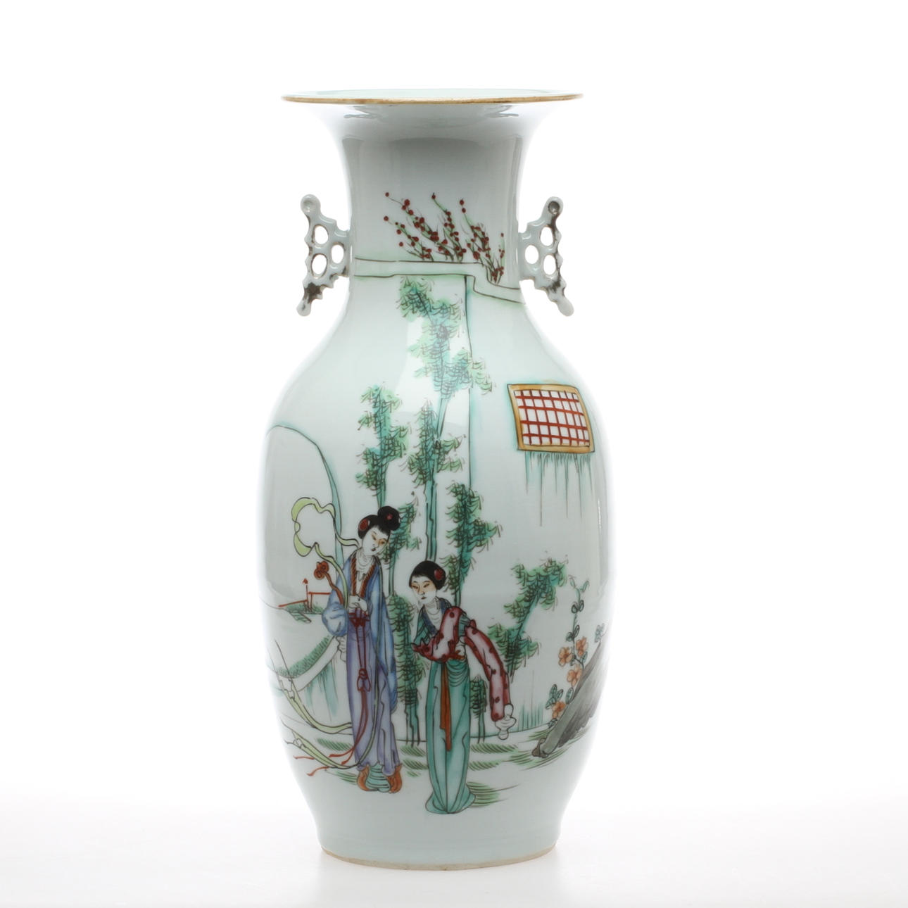 GOLVAS, porslin, Kina, 1900-tal.