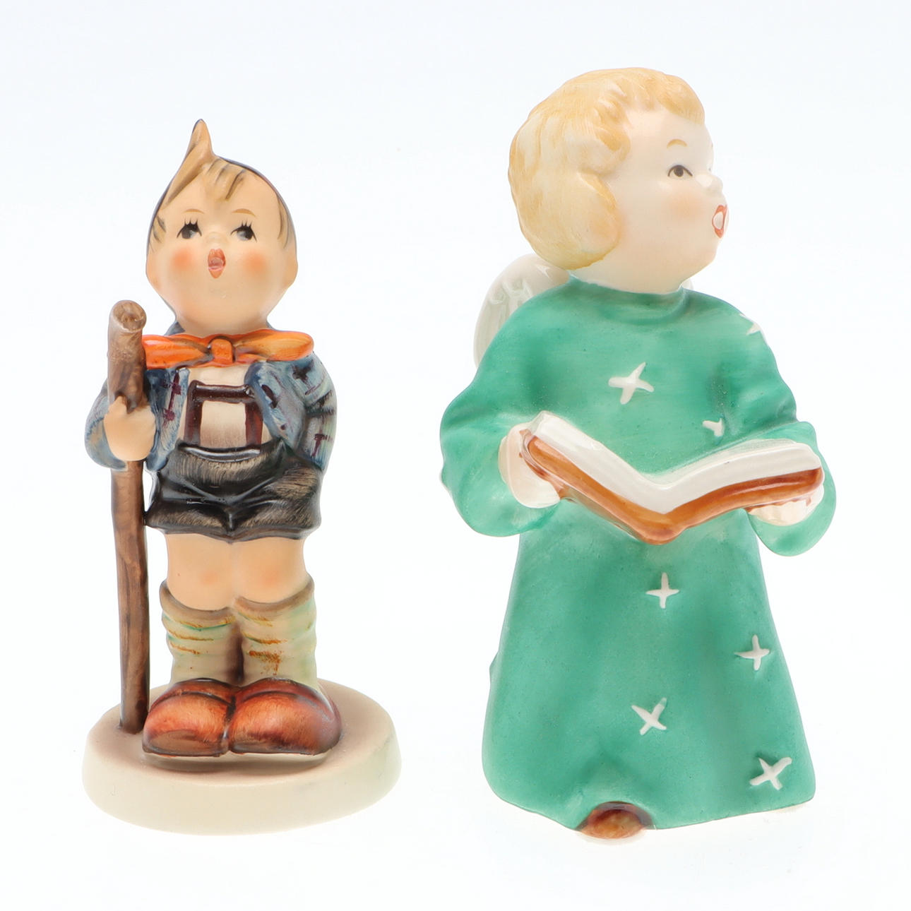 TWO PORCELAIN FIGURINES, Hummel/Goebel.