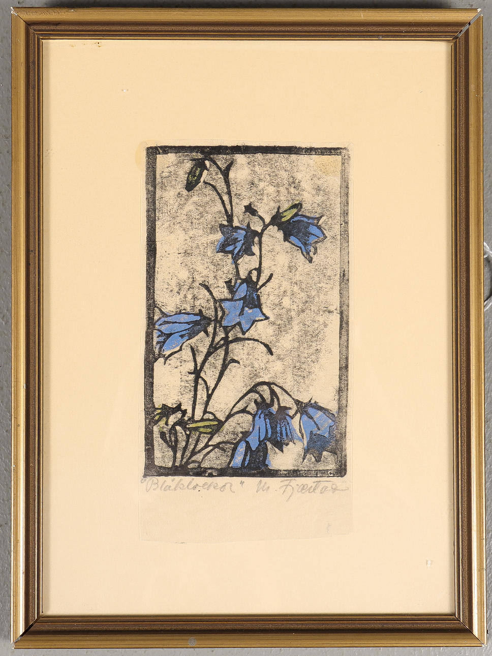 MAJA FJAESTAD. Handprint, signed.