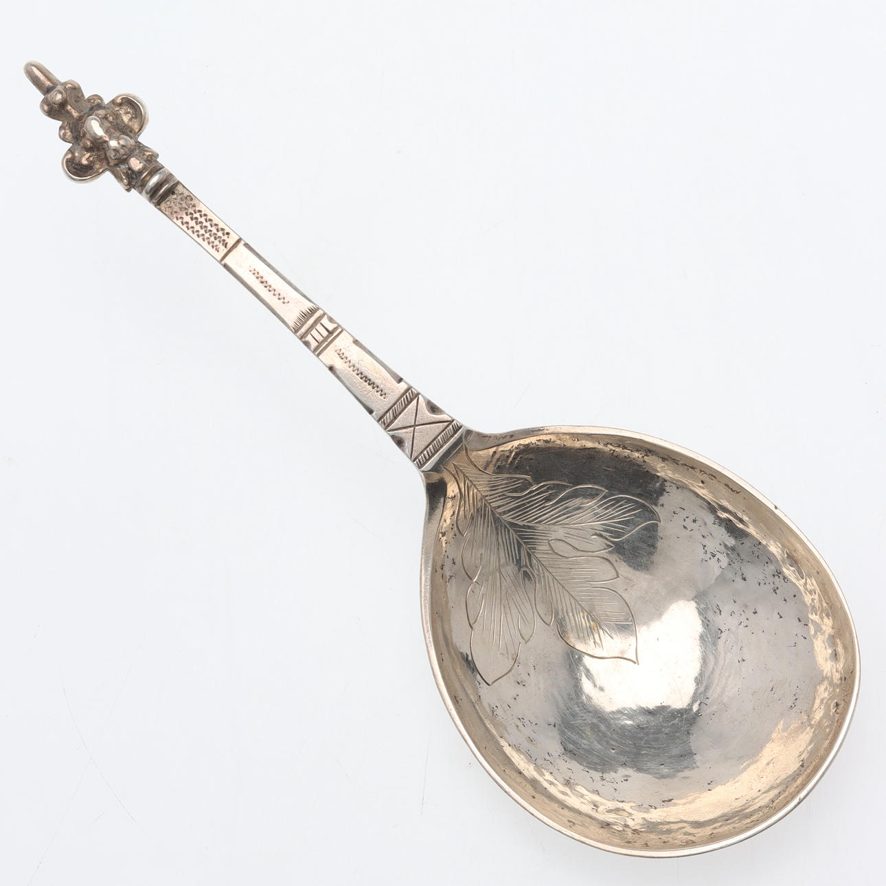 LARS PIHL. Suppeske, sølv, lavet 1730-1755, Västervik.