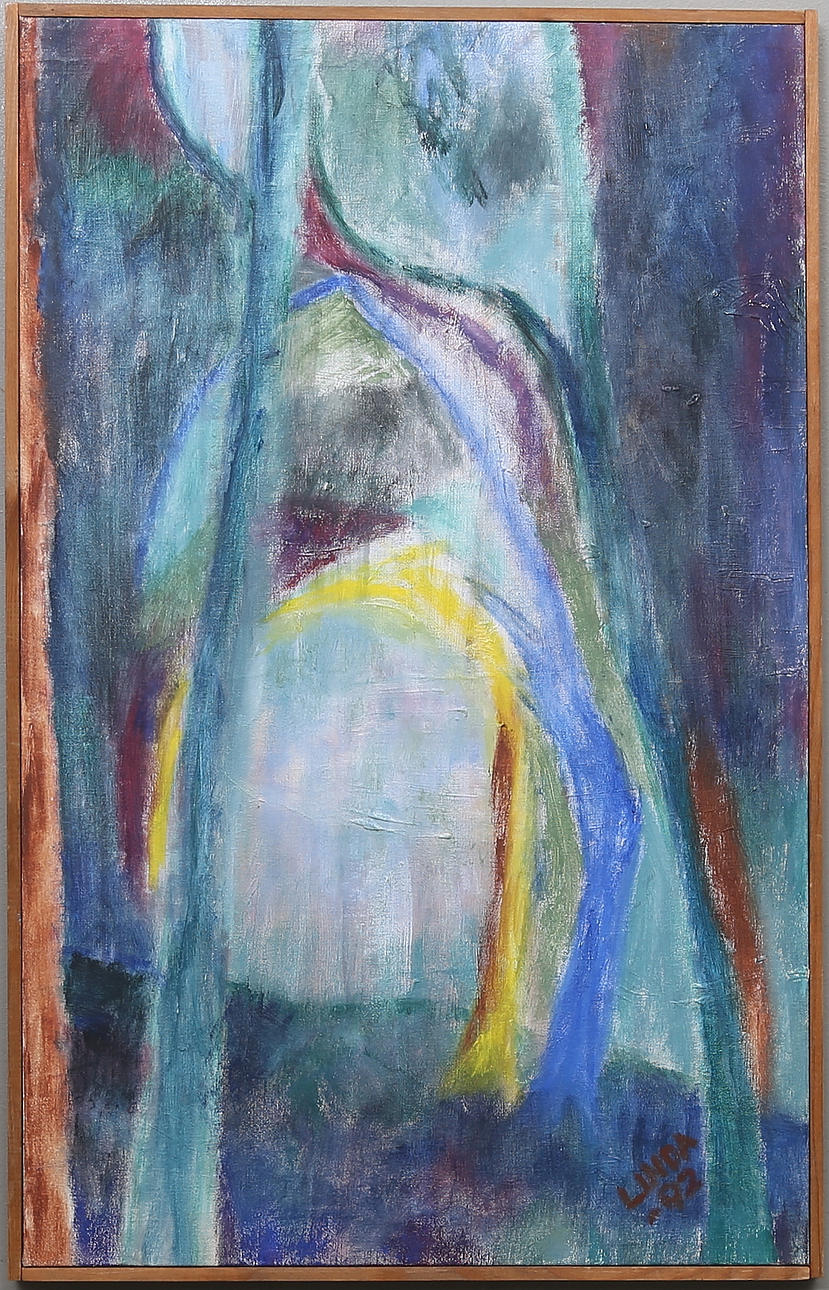 LINDA LÅNGSTRÖM. Olja på duk. Signerad och daterad 92.