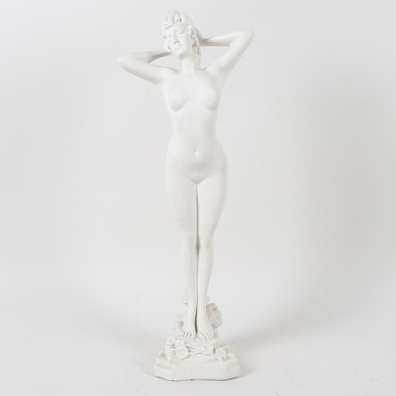 SCULPTURE, painted plaster, “Spring”, after G. Ruggeri.