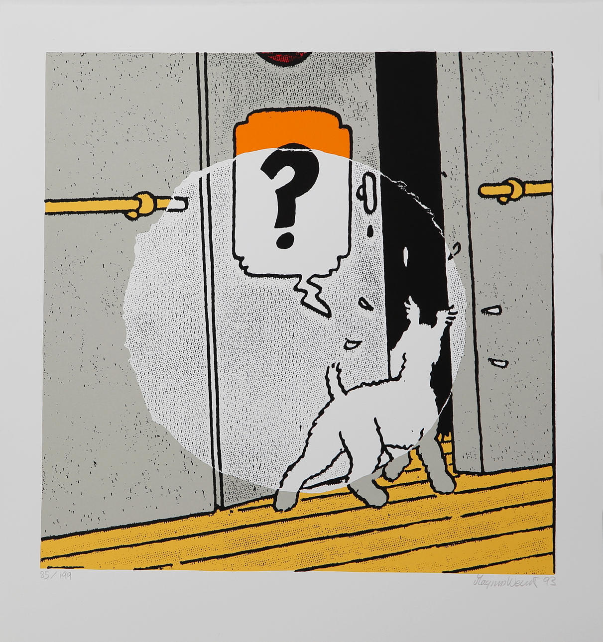 MAGNUS WEINSJÖ. Milou, färgserigrafi nr 85/199, signerad och daterad -93.