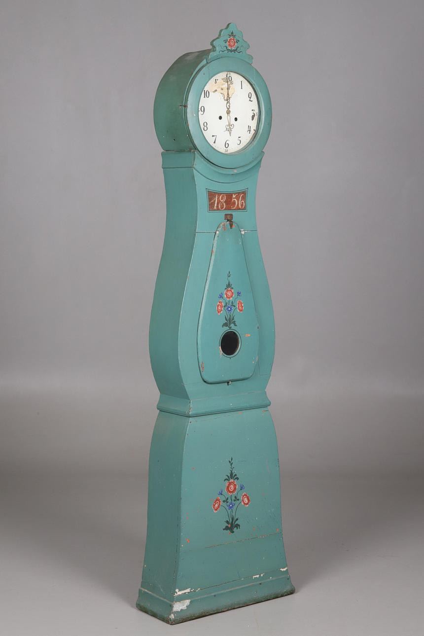 A 19th century Moraklocka floor clock.