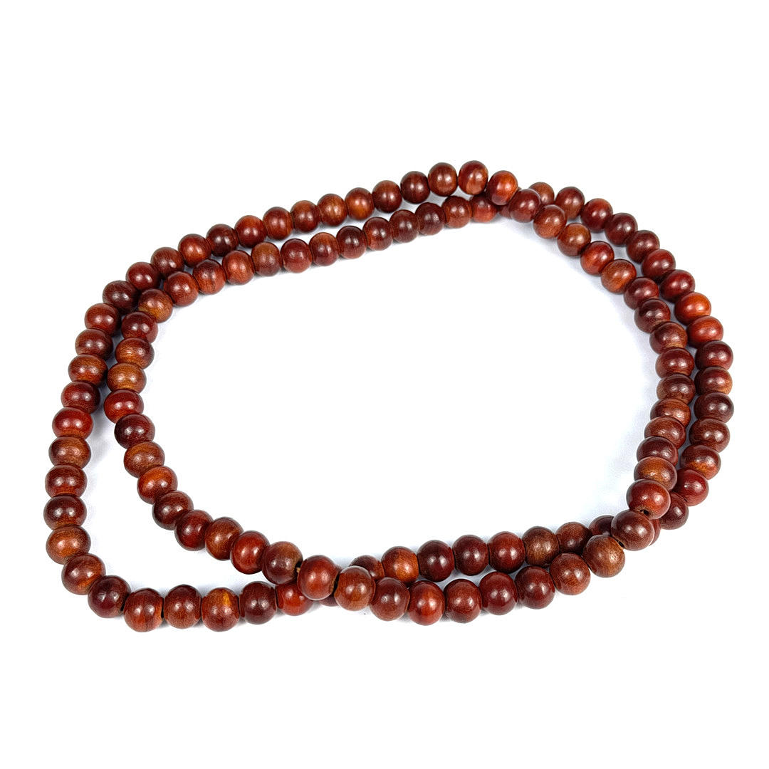 TIBETISCHE GEBETSPERLEN AUS HOLZ.