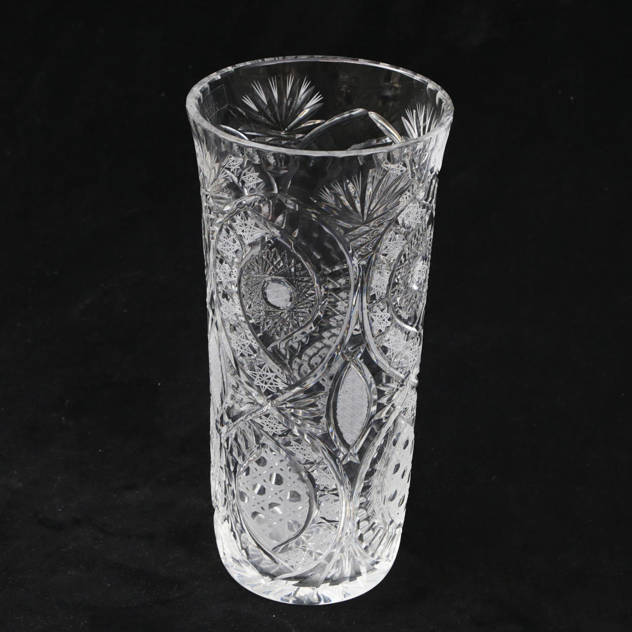 A 20th century continental glass vase.
