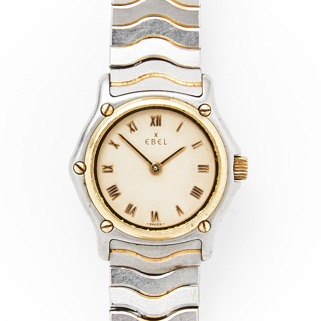 EBEL, damarmbandsur, Classic Wave, guld/stål.