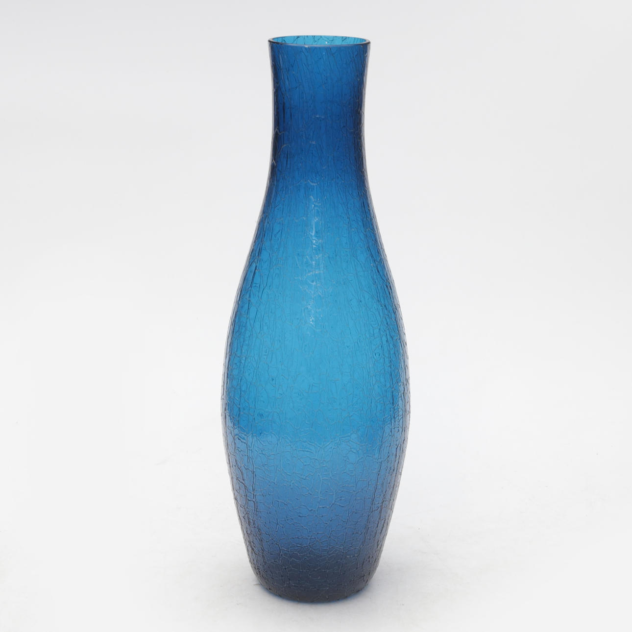 A glass floor vase, Pukeberg.