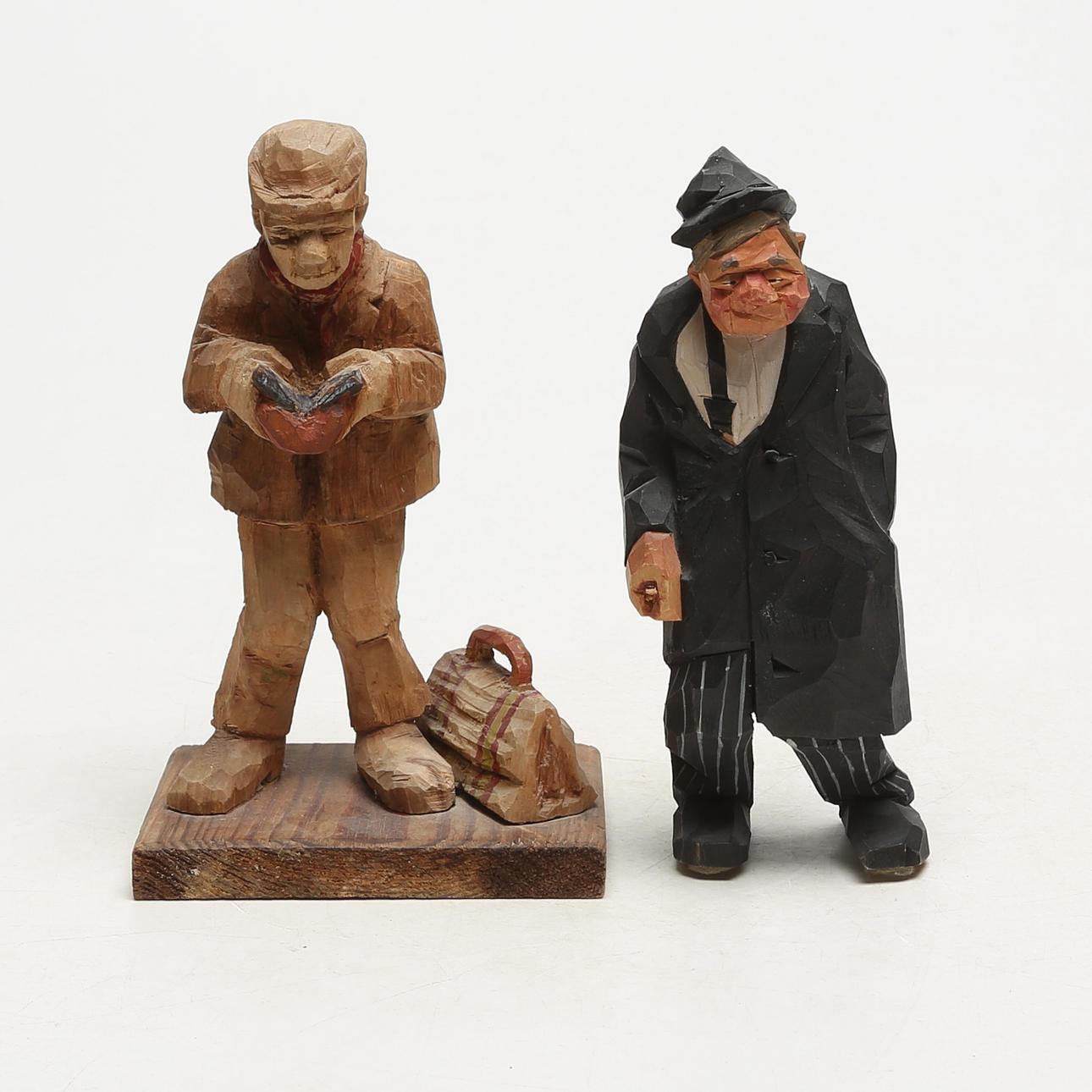 HOLZSKULPTUREN 2-tlg.