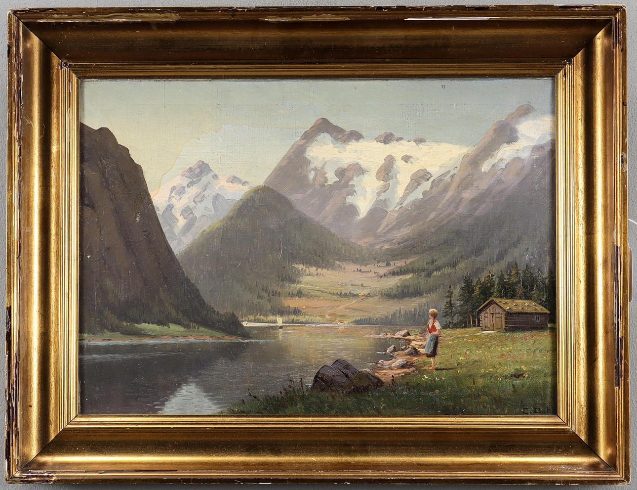 CLAUS DAHL oil on canvas, signed.