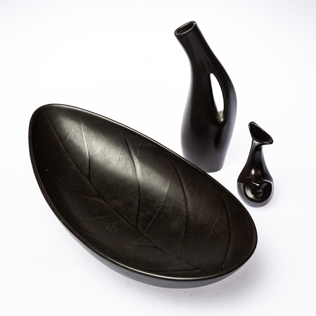 CERAMIC, 3 pieces with mangania Lillemor Mannerheim.