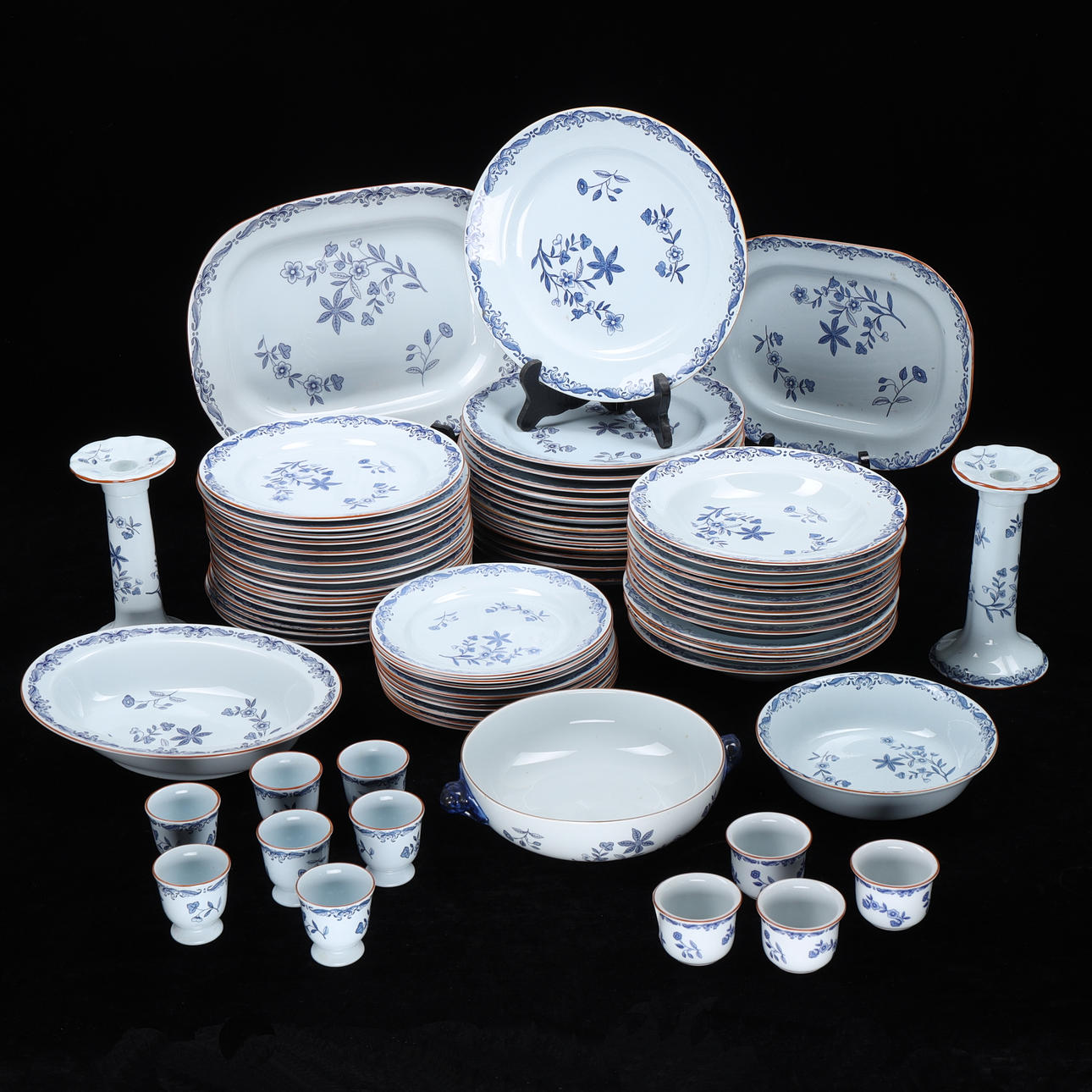 A 69 piece dining set, “East India”, Rörstrand.