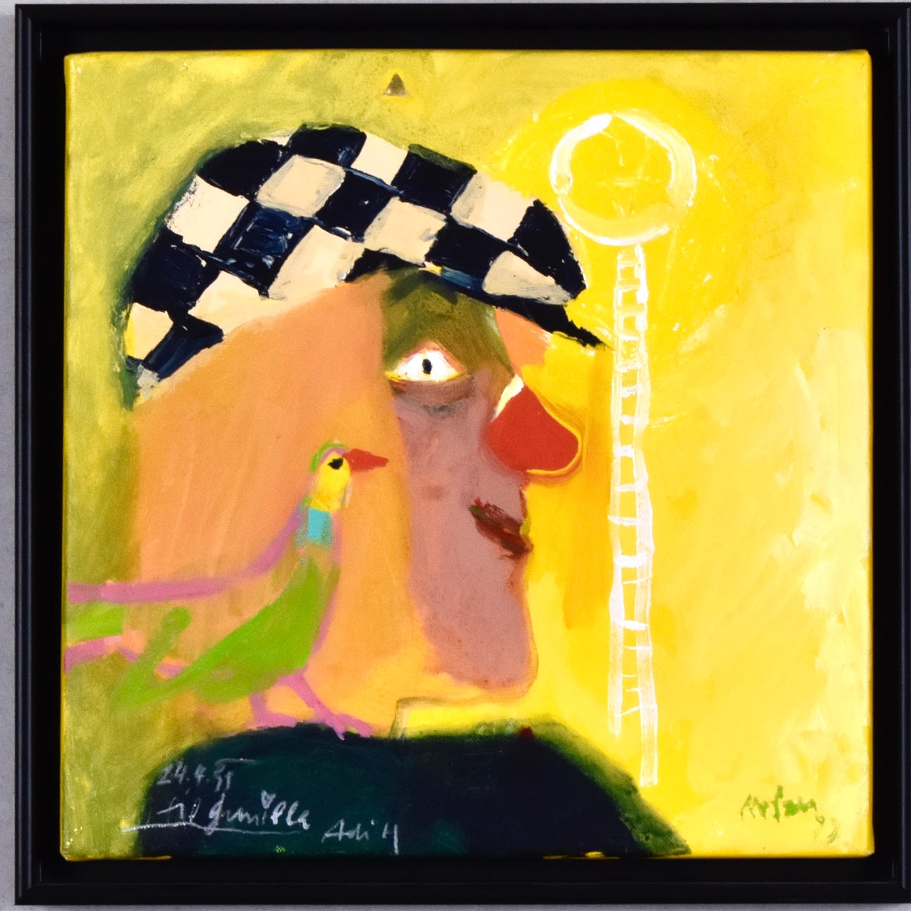 ADI HOLZER. Öl auf Leinwand.