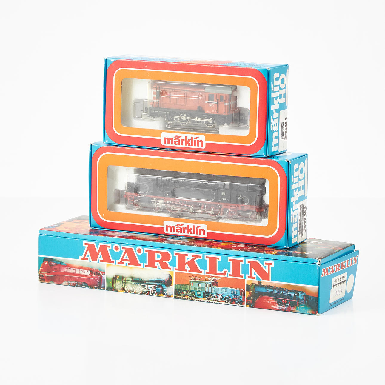 MÄRKLIN, ånglok, 2 st, diesellok, HO.