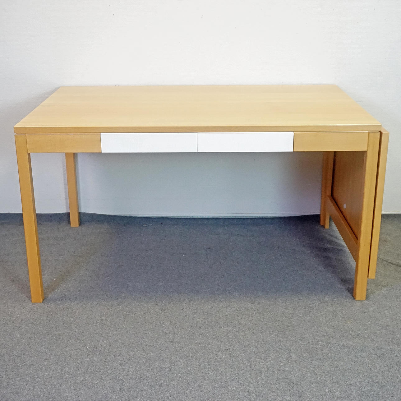 DINING TABLE with flap, book.