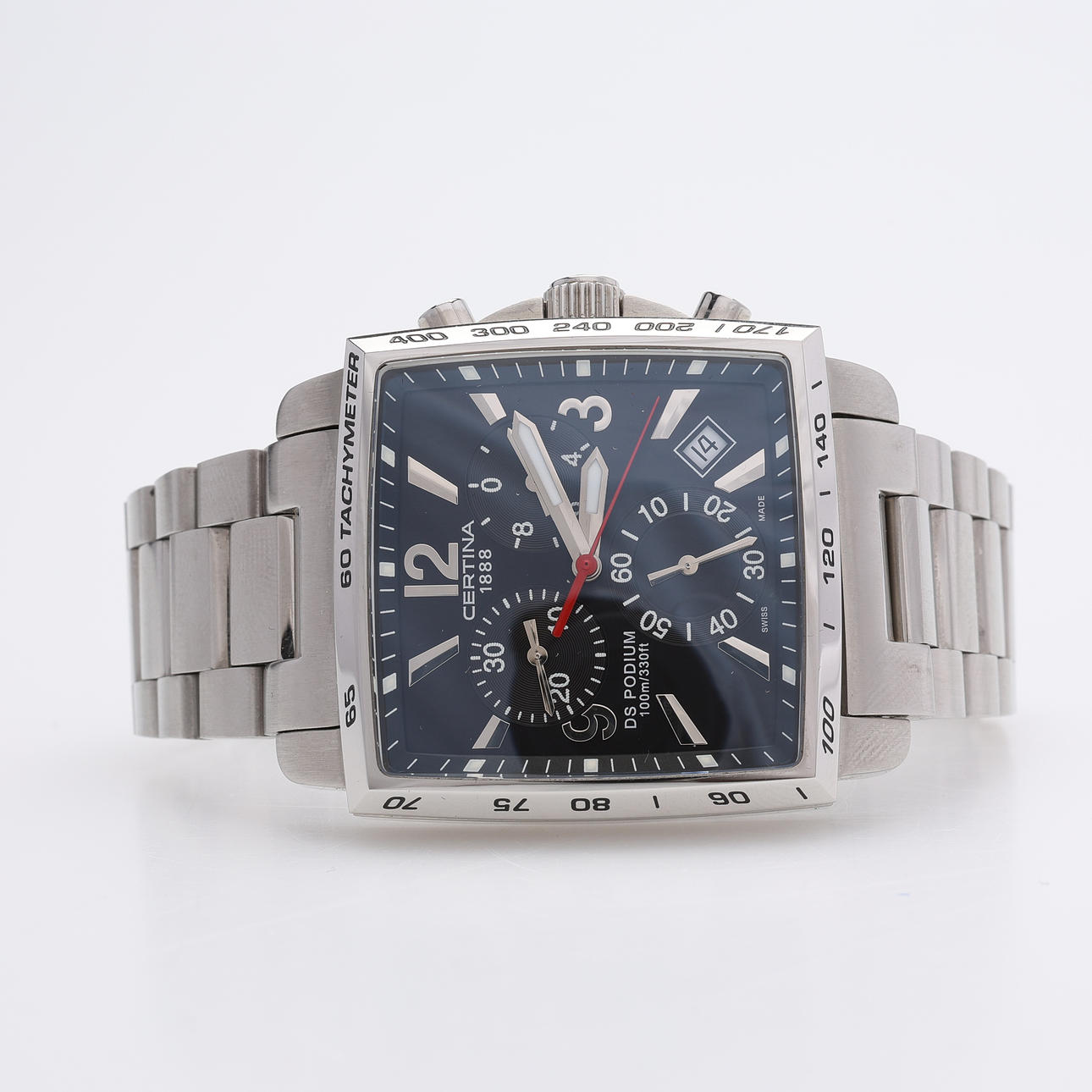 ARMBANDSUR, TERÄS, CERTINA, DS PODIUM SQUARE, QUARTZ.