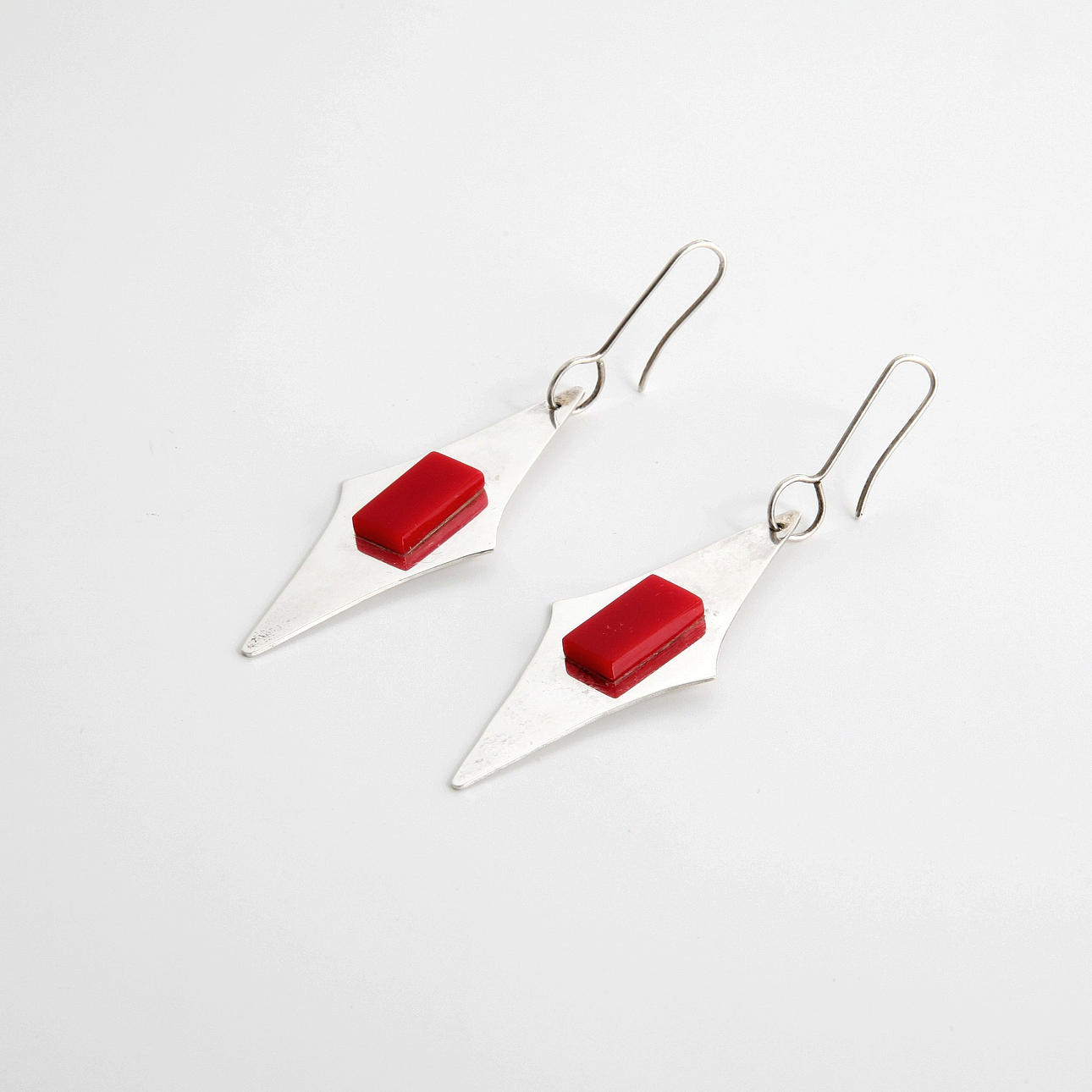 SIGURD PERSSON. 1914—2003. Earrings, 1 pair, silver 925, 2003.
