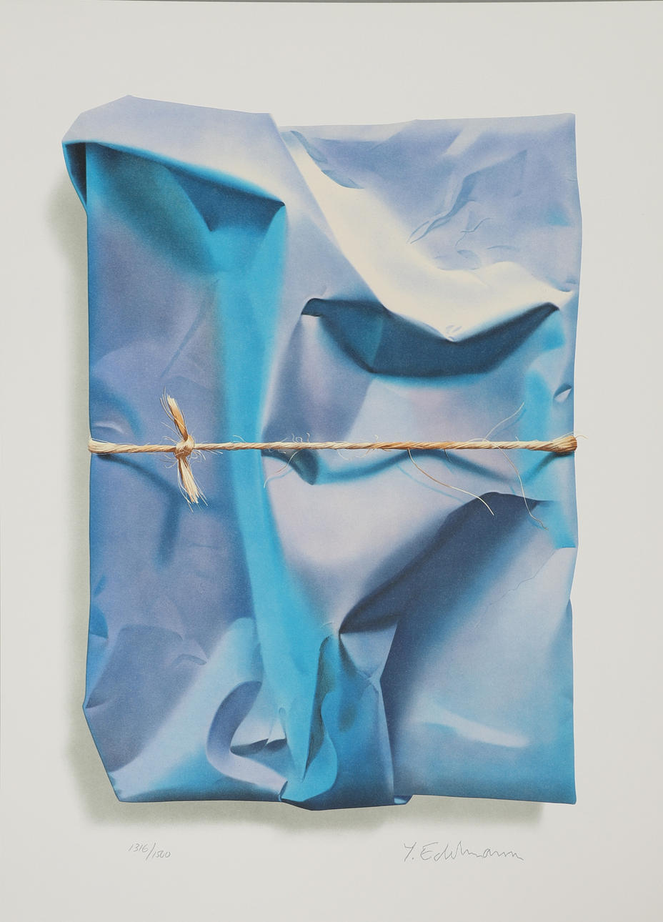YRJÖ EDELMANN. “Stringed Blue Ocean”, stamp signed and numbered 1316/1500.