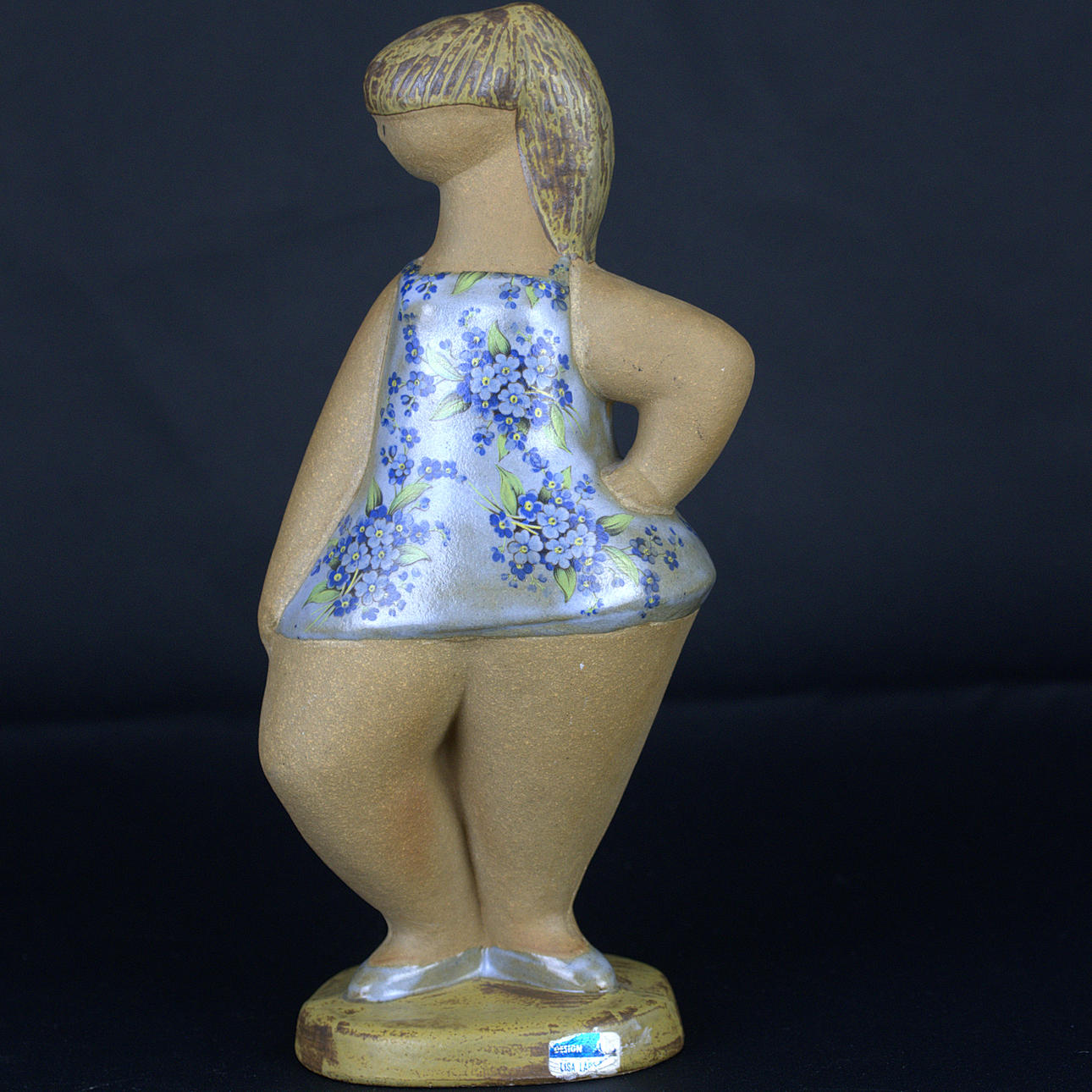 LISA LARSON. FIGURINE, “Dora” from the series ABC girls, chrome