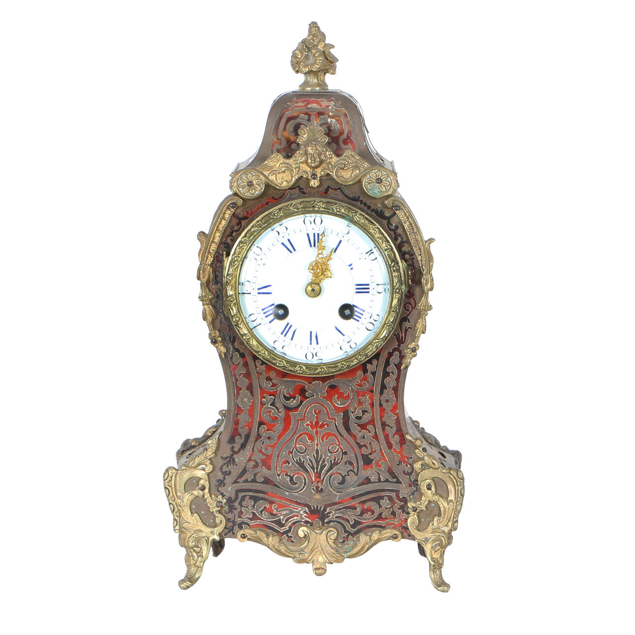 A LATE 19TH CENTURY FRENCH BOULLE MANTLE CLOCK BY MARTIN & CO. Clocks ...