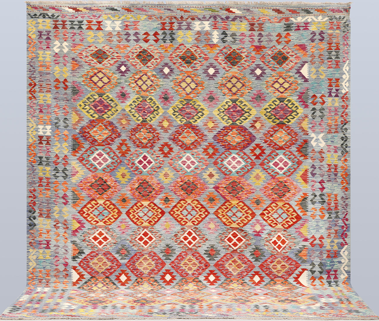 ORIENT CARPET. Kelim Classic Design, 309 x 260 cm.