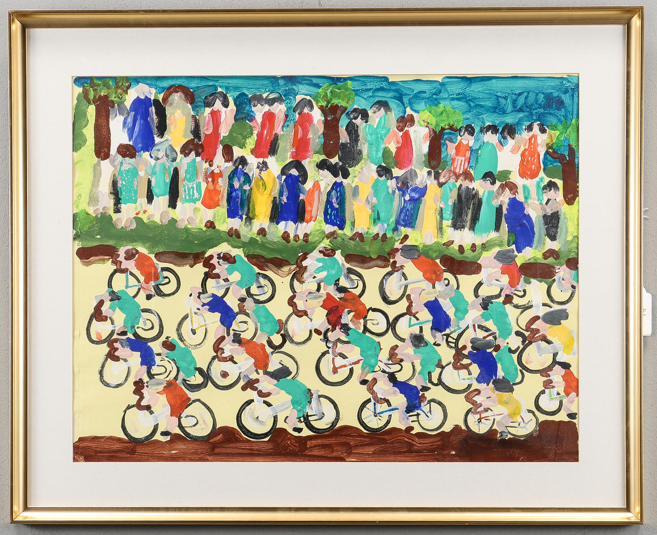 BO LARSON gouache, signerad.