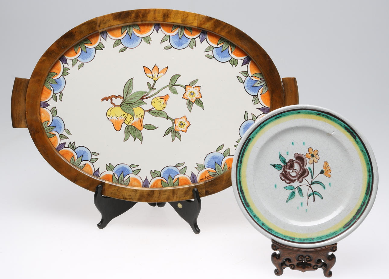 FAT och BRICKA, keramik, John Sjöstrand, Sandbäcks kakelfabrik Kalmar.