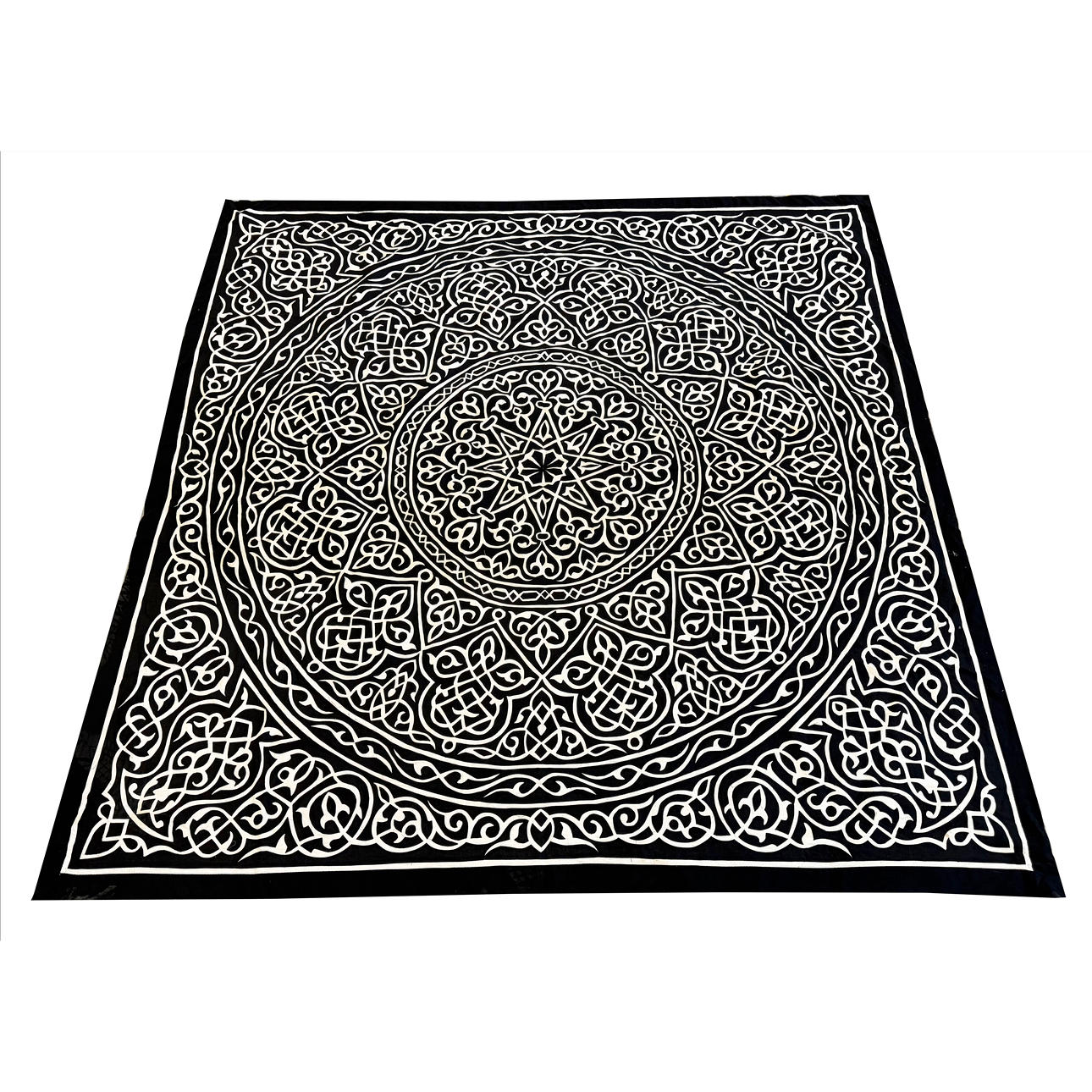 UN GRAN BORDADO TEXTIL EGIPCIO.