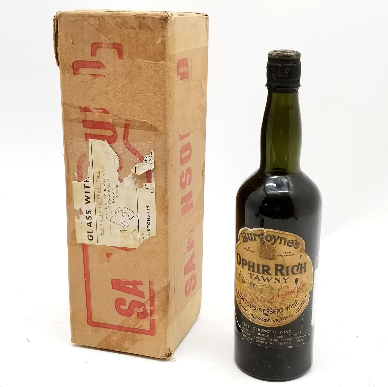 AUSTRALSK BURGOYNES OPHIRRIGE TAWNY DESSERTVIN.