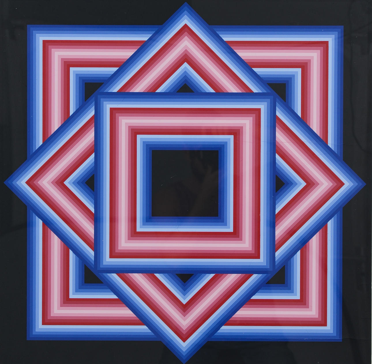 KAI GLANS. Composition, lithograph in colours, signed and numbered.