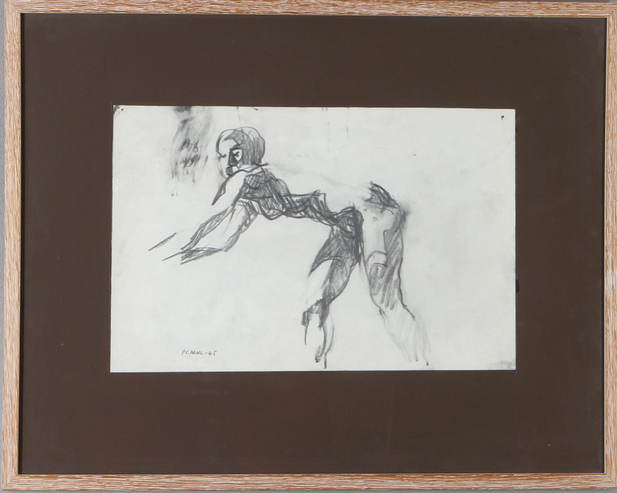 PETER DAHL. teckning, signerad samt daterad -65.